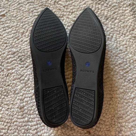 Rothy's Shoes | Rothys Black Honeycomb The Point Size 9 | Poshmark